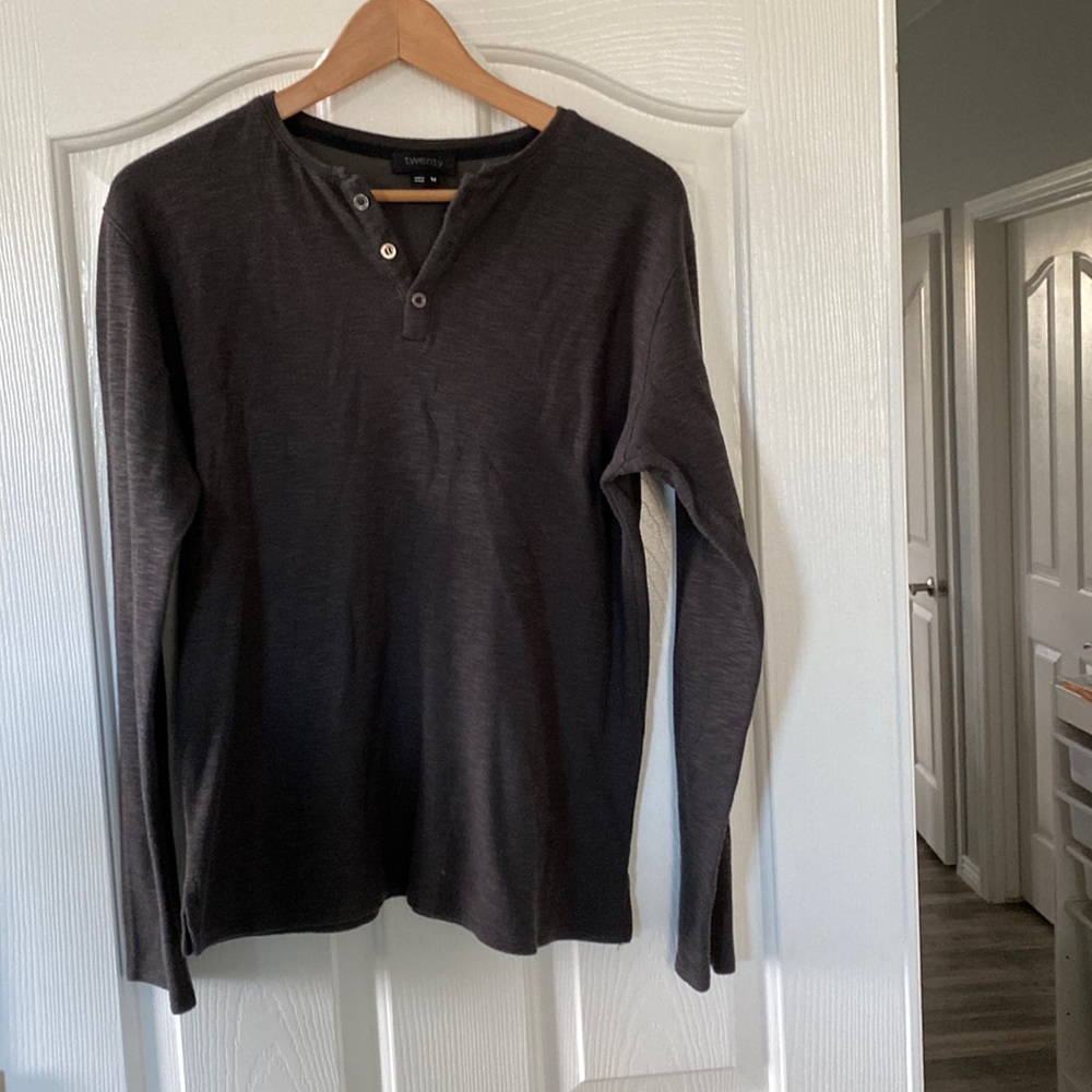 COPY - EUC Twenty Henley in charcoal gray